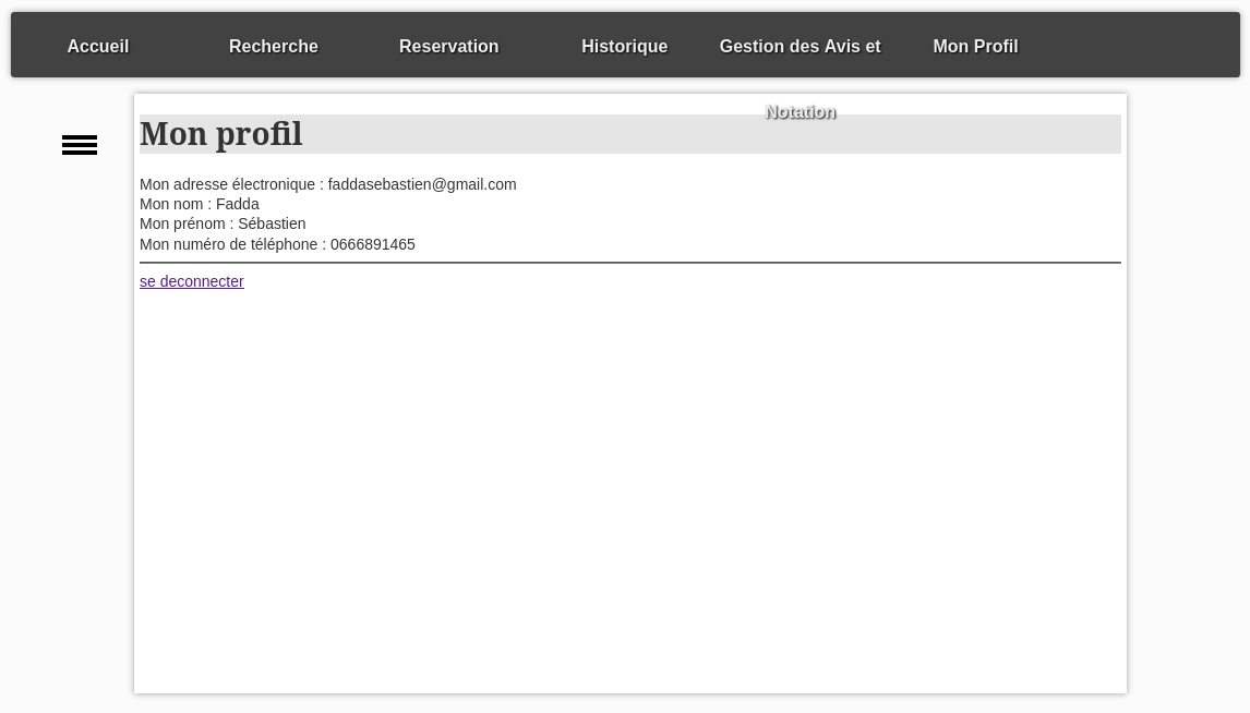 Mon Profil